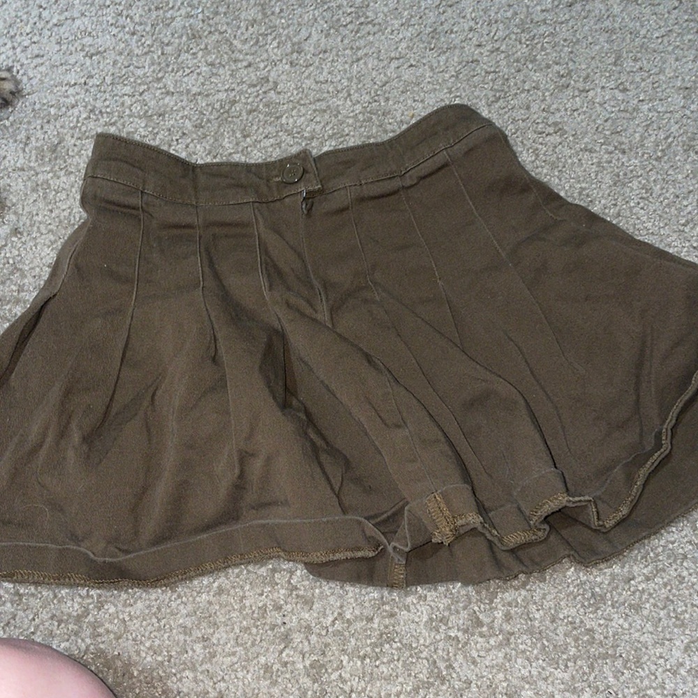 Small brown mini skirt